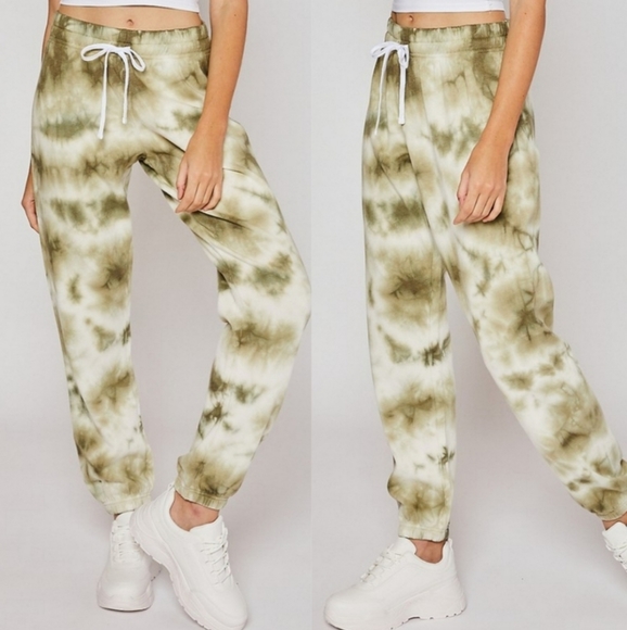 Reflex Pants - NWT Women's Green Tie Dye Sweatpants